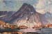 011 Svolvaer1908.Maleri fra havna, avbildet med kunstnerisk frihet